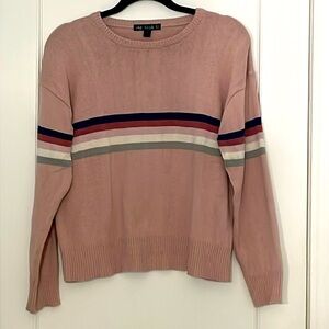 Pink striped sweater